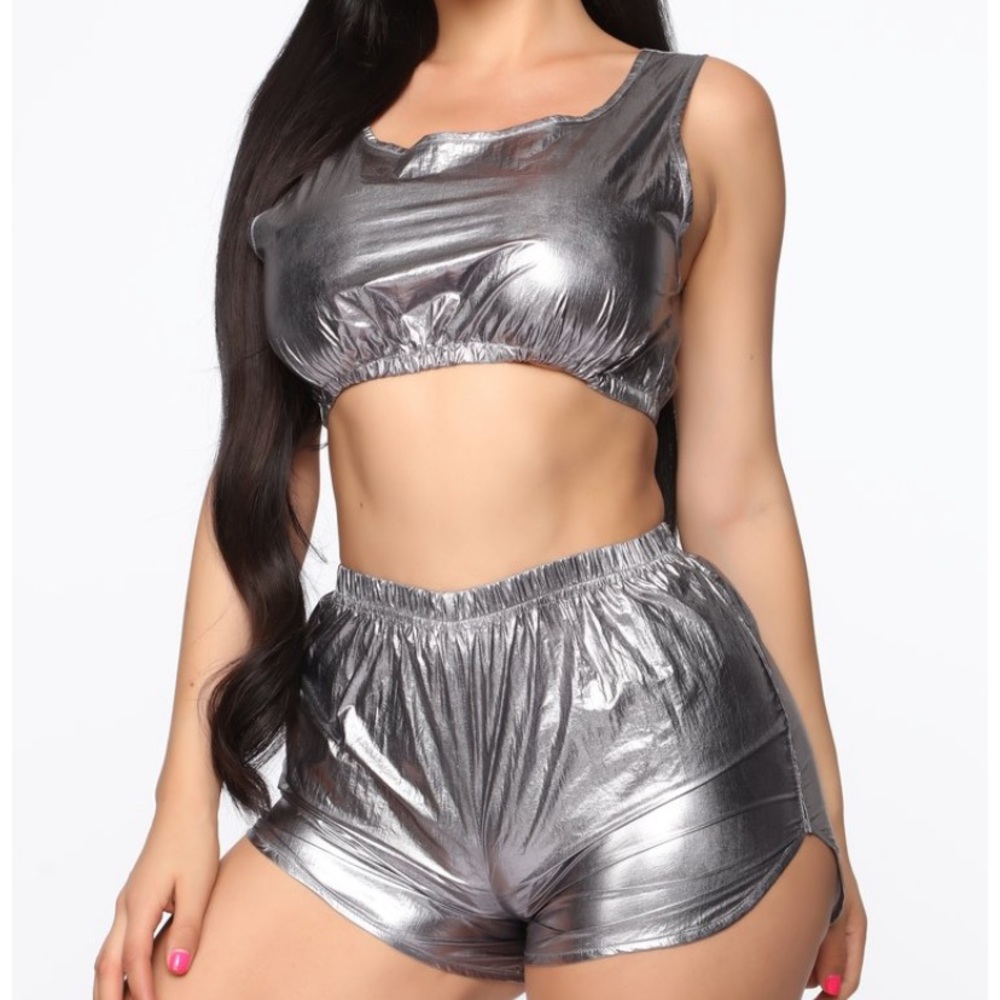 2 piece Flashy Short set